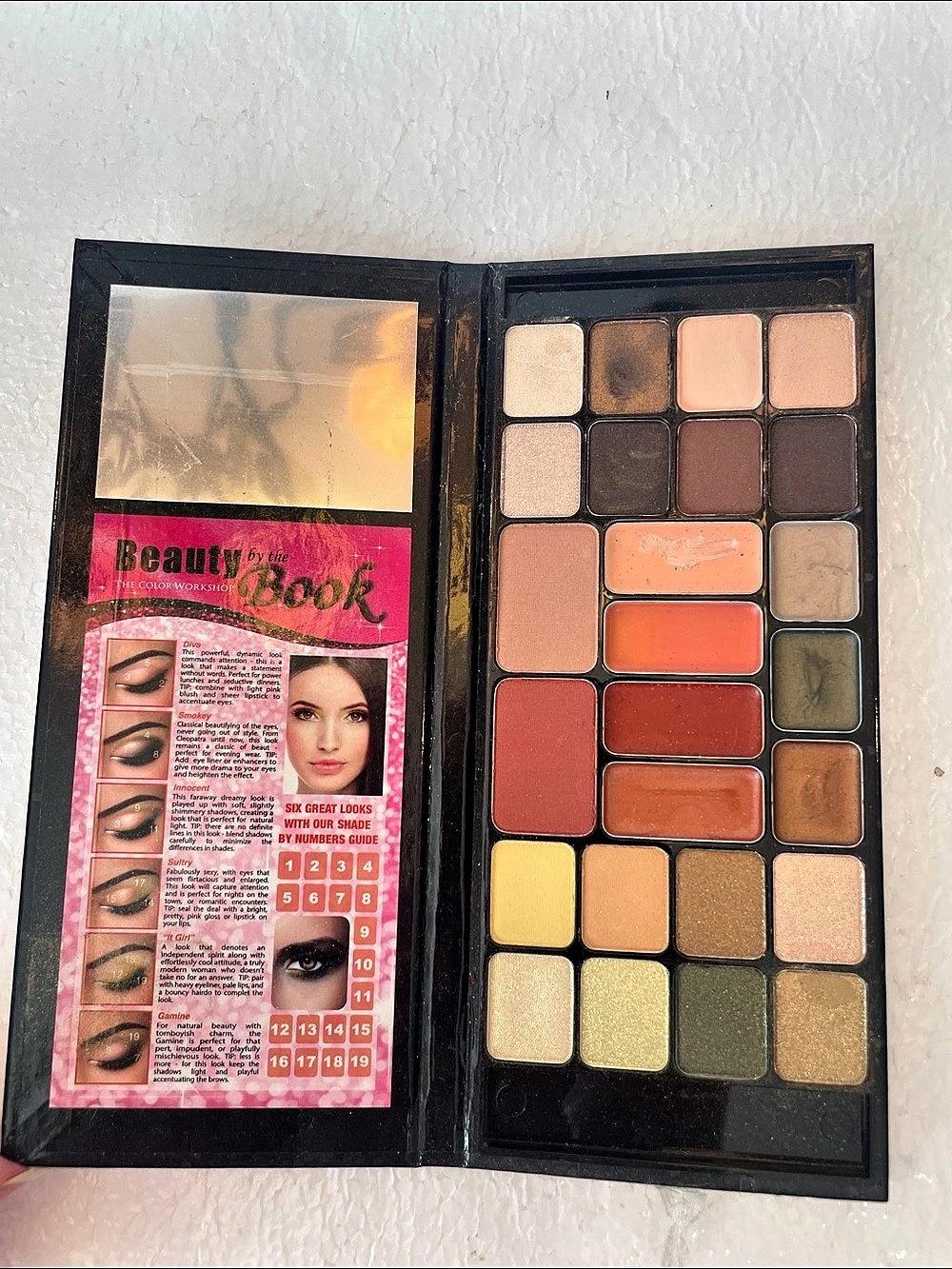 The Color Workshop Beauty by the Book Makeup Palette Pink & Brown NWT